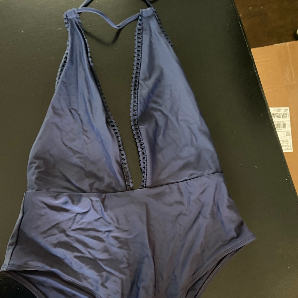 Aerie Navy one-piece swimsuit